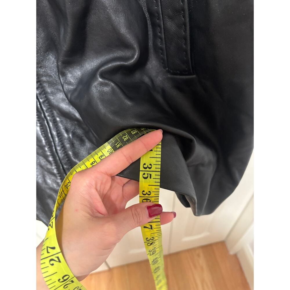 Worthington Women's Black Genuine Lambskin Leather Jacket 3X - Picture 5 of 11